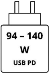 USB-C-Netzteil: 94-140 W