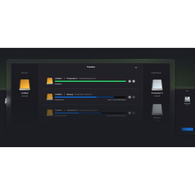 OffShoot (formerly Hedge) software for fast and secure copies
