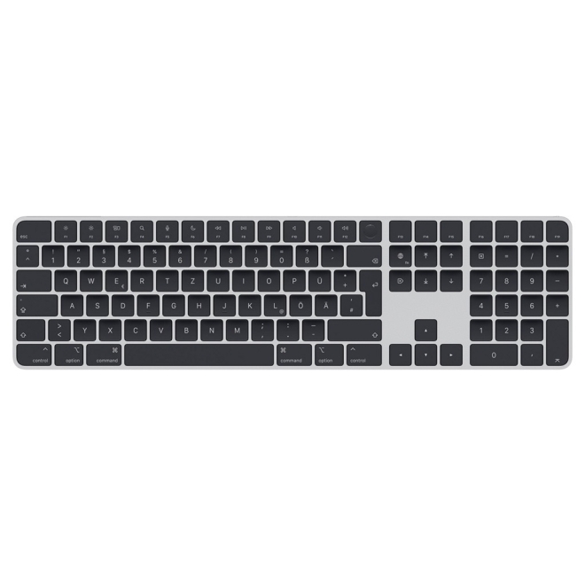 Apple Magic Keyboard mit Touch ID und Ziffernblock silber/schwarz - USB-C
