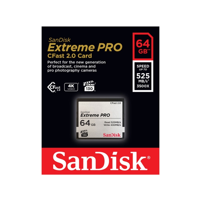 SanDisk CFast 2.0 Extreme Pro 64GB 