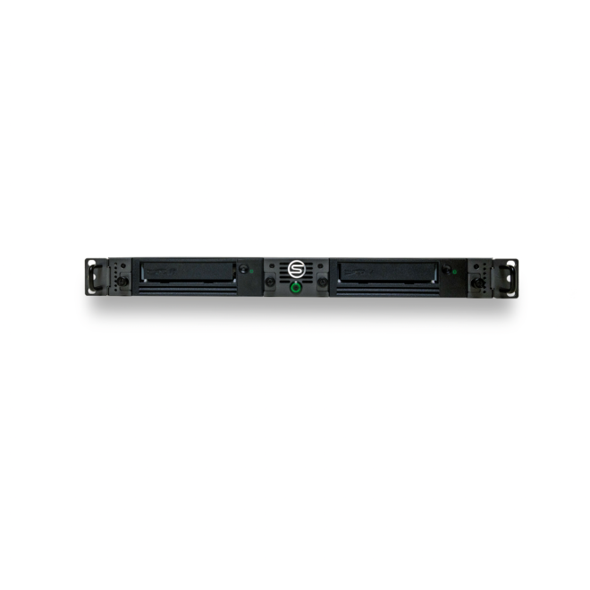 SymplyLTO 1RU 12/30TB SAS HH 1xLTO-8 inkl. DC&CC; 2m Kabel (SFF-8644 to 8088) 3J.