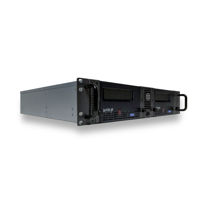 SymplyLTO 2RU 18/45TB SAS FH 1xLTO-9 inkl. DC&CC; 2m Kabel (SFF-8644 to 8644) 3J.