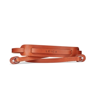 Leica Leder-Trageriemen M11-D mit Schulterpolster, Cognac