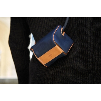 Leica, Ettas Pouch,beschichtetes Canvas,midnight blue