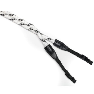 Leica, Rope Strap, white and black, 126 cm, SO, Stoffschlaufe