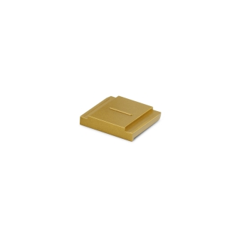 Leica, Hotshoe Cover, messing, gestrahlt