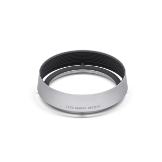 Leica, Gegenlichtblende, rund, Aluminium, silbern eloxiert