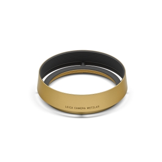 Leica, Gegenlichtblende, rund, Messing, gestrahlt