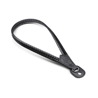 Leica Handschlaufe, Leder, geflochten, schwarz