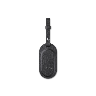 Leica Luggage Tag, Leder, schwarz