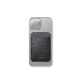Leica Cardholder für MagSafe, Leder, schwarz