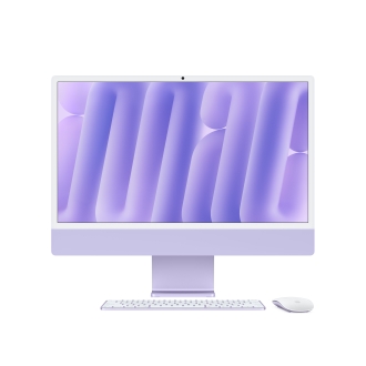 Apple iMac (24") M4 Chip 10/10-Core (24GB/256GB/Nanotexturglas) - Violett