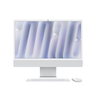 Apple iMac (24") M4 Chip 10/10-Core (24GB/512GB/Nanotexturglas) - Silber