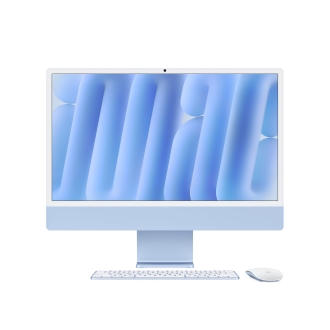 Apple iMac (24") M4 Chip 10/10-Core (24GB/512GB/Nanotexturglas) - Blau